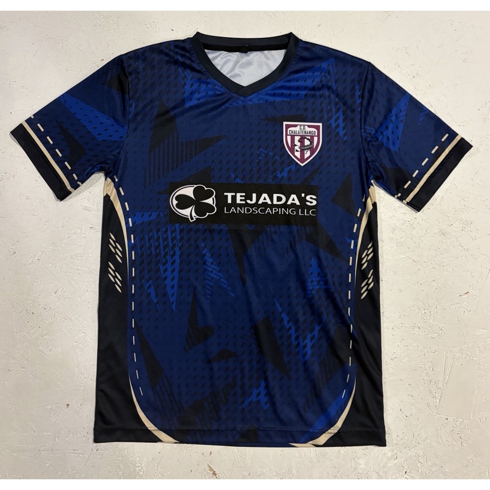 Mens Soccer Jersey CD Chalatenango Shirt Size Medium Blue Scorpion Athletic